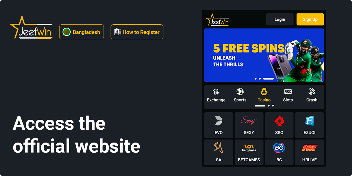 To register, open official jeetwin website